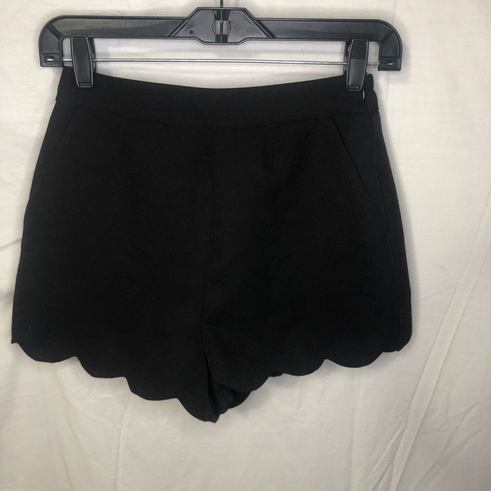 Scallopped High-Waist Lined English Factory Dress Shorts Size Xs